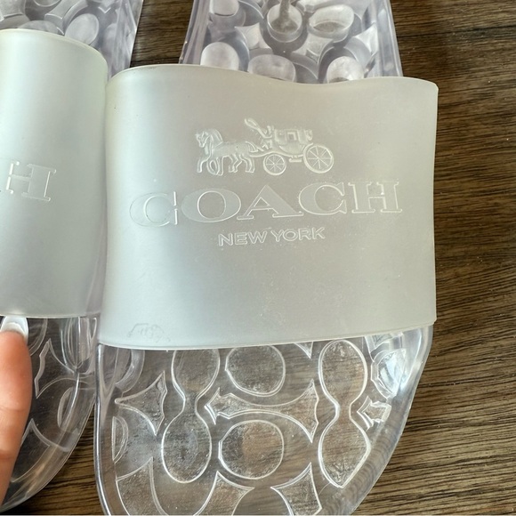 Coach clear jelly slides - Picture 2 of 6